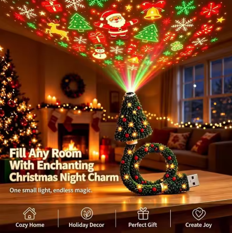 Proyector de Luces Navideñas 6 en 1